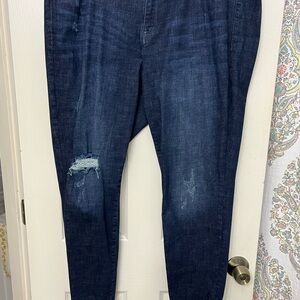 Lane Bryant New Dark washed skinny jeans.